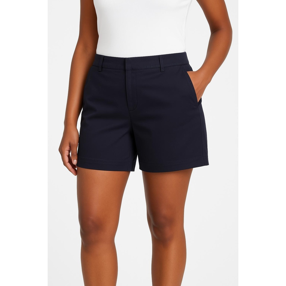 LOFT Womens Shorts‎ 14 Navy Blue Riviera Front Pockets Casual Summer Workwear